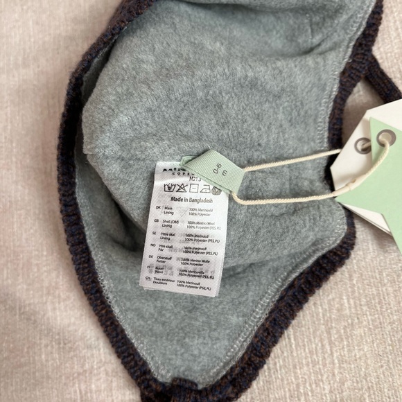 Mini a ture merino wool baby hat 0-6 month - Picture 3 of 6